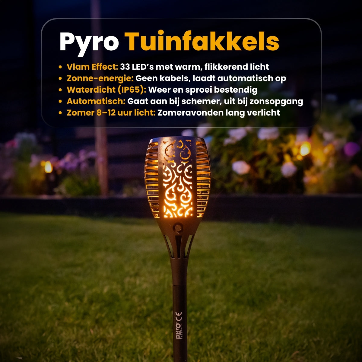 PyroProducts LED Solar Tuinfakkels - PyroProducts