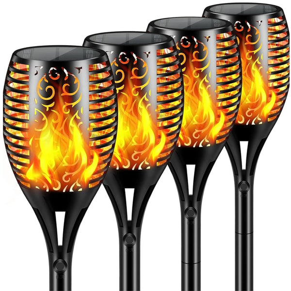 Tochas solares para jardim (conjunto de 4)