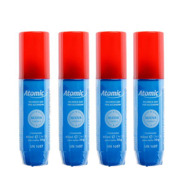 4x Gás para Isqueiro Atomic Pocket (60 ml)